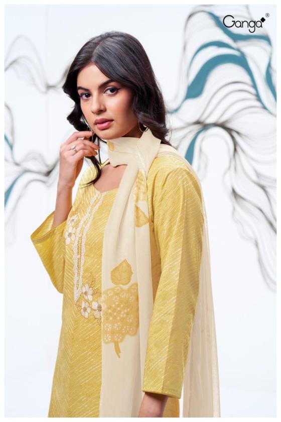 GANGA-MALEAH-2383-PREMIUM-PRINTED-WITH-EMBROIDERY-AND-READY-LACE-ON-DAMAN-DRESS-MATERIAL-CATALOGUE-5