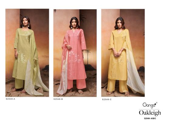 GANGA-OAKLEIGH-2549-PREMIUM-COTTON-PRINTED-WITH-HAND-WORK-COTTON-LACE-DRESS-MATERIAL-CATALOGUE-1