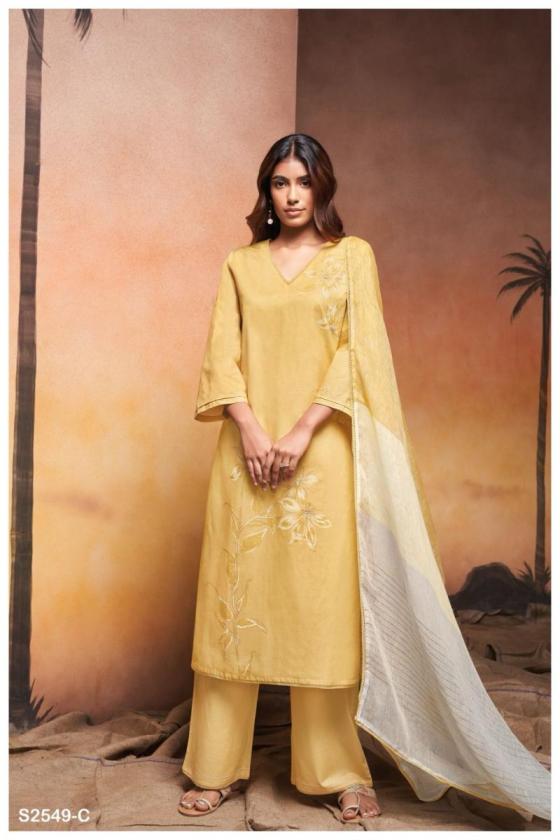 GANGA-OAKLEIGH-2549-PREMIUM-COTTON-PRINTED-WITH-HAND-WORK-COTTON-LACE-DRESS-MATERIAL-CATALOGUE-2