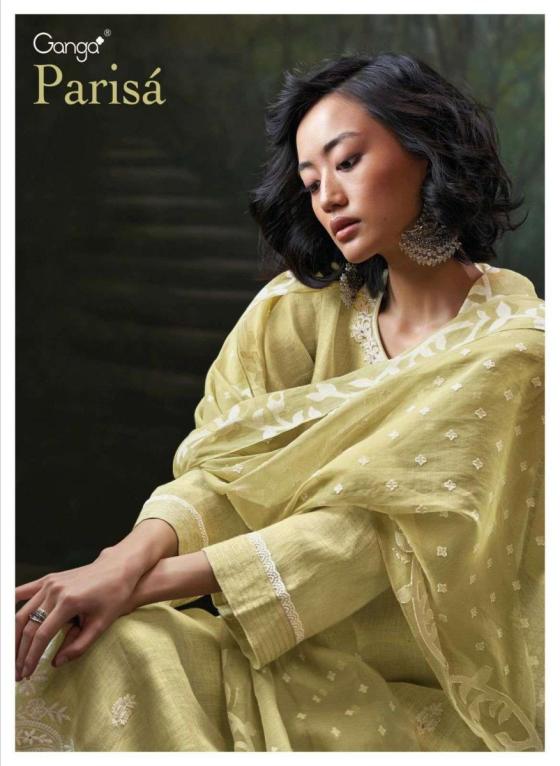 GANGA-PARISA-OREMIUM-PURE-LINEN-SOILD-COLOUR-WITH-EMBROIDERY-AND-HAND-WORK-KURTI-PANT-DUPATTA-DRESS-MATERIAL-CATALOGUE-1