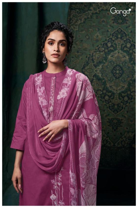 GANGA-RIANA-2633-PREMIUM-COTTON-SOLID-WITH-EMBROIDERY-AND-NECK-PLACATE-EMBROIDERY-AND-READY-LACE-ON-DAMAN-WITH-PURE-CHIFFON-PRINTED-DUPATTA-DRESS-MATERIAL-CATALOGUE-11