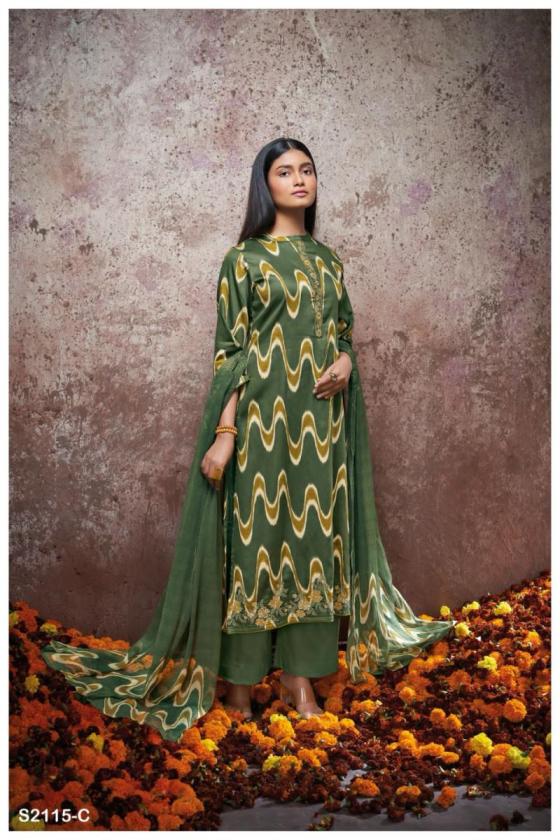 GANGA-SALLIE-2115-PREMIUM-COTTON-SILK-PRINTED-WITH-NECK-PLACKET-EMBROIDERY-SOLID-BORDER-DRESS-MATERIAL-CATALOGUE-5