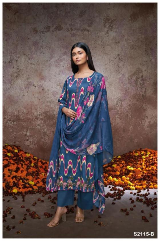 GANGA-SALLIE-2115-PREMIUM-COTTON-SILK-PRINTED-WITH-NECK-PLACKET-EMBROIDERY-SOLID-BORDER-DRESS-MATERIAL-CATALOGUE-7