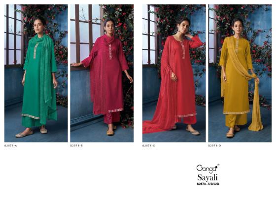 GANGA-SAYALI-2578-PREMIUM-COTTON-SILK-SOLID-WITH-PRINTED-NECK-AND-DAMAN-BORDER-DRESS-MATERIAL-CATLOGUE-11