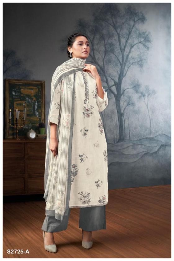 GANGA-SHREENIKIA-2725-PREMIUM-COTTON-PRINTED-WITH-EMBROIDERY-NECK-DAMAN-BORDER-HANDWORK-1