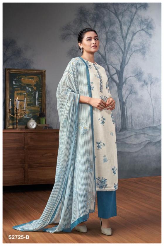 GANGA-SHREENIKIA-2725-PREMIUM-COTTON-PRINTED-WITH-EMBROIDERY-NECK-DAMAN-BORDER-HANDWORK-10