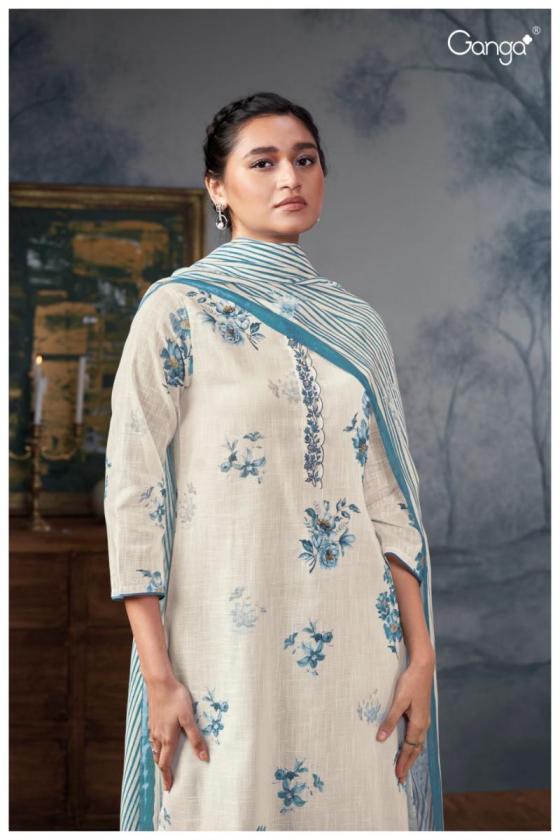 GANGA-SHREENIKIA-2725-PREMIUM-COTTON-PRINTED-WITH-EMBROIDERY-NECK-DAMAN-BORDER-HANDWORK-11