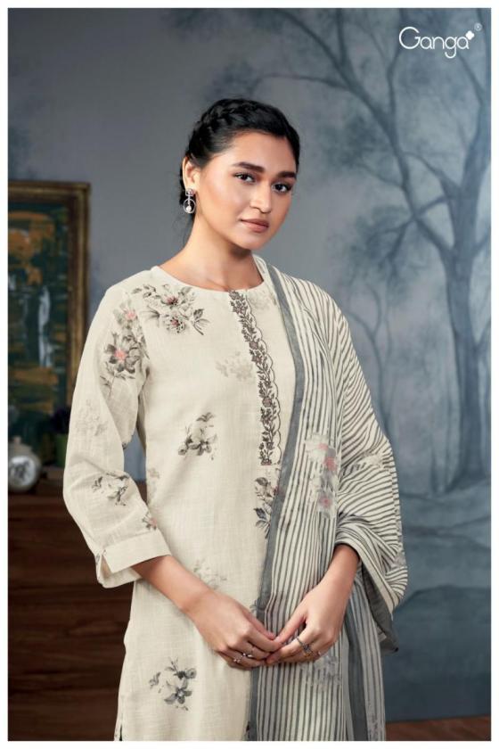 GANGA-SHREENIKIA-2725-PREMIUM-COTTON-PRINTED-WITH-EMBROIDERY-NECK-DAMAN-BORDER-HANDWORK-2