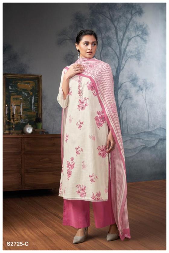 GANGA-SHREENIKIA-2725-PREMIUM-COTTON-PRINTED-WITH-EMBROIDERY-NECK-DAMAN-BORDER-HANDWORK-8