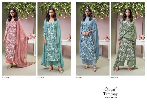 GANGA-TEMPANY-2219-PREMIUMCOTTON-PRTINTED-WITH-NECKEMBROIDERY-HAND-WORK-AND-READY-LACE-ON-DAMAN-DRESS-MATERIAL-CATALOGUE-1