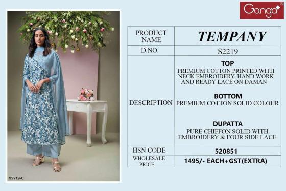 GANGA-TEMPANY-2219-PREMIUMCOTTON-PRTINTED-WITH-NECKEMBROIDERY-HAND-WORK-AND-READY-LACE-ON-DAMAN-DRESS-MATERIAL-CATALOGUE-11