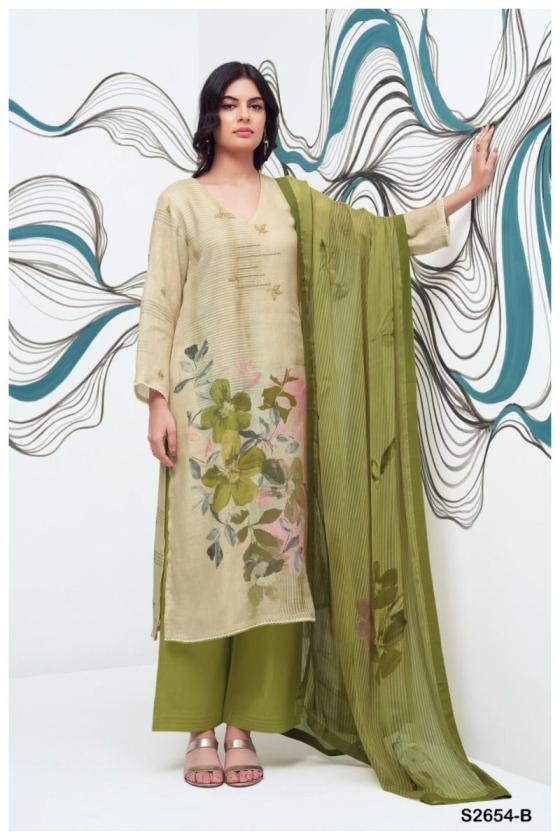 GANGA-WINOVA-2654-PREMIUM-PURE-LINEN-PRINTED-WITH-EMBROIDERY-AND-READY-LACE-DAMAN-SLEEVE-WITH-PRIMIUM-5