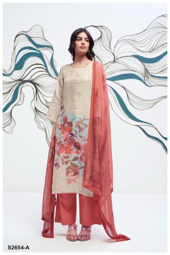 GANGA-WINOVA-2654-PREMIUM-PURE-LINEN-PRINTED-WITH-EMBROIDERY-AND-READY-LACE-DAMAN-SLEEVE-WITH-PRIMIUM-7