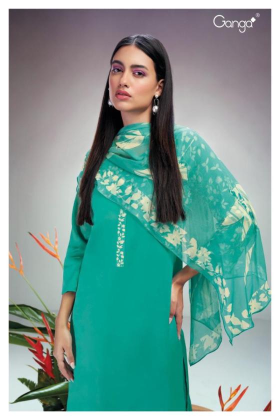 GANGA-XYLA-2514-PREMIUM-COTTON-SILK-SOLID-WITH-PRINTED-NECK-AND-DAMAN-BORDER-DRESS-MATERIAL-CATALOGUE-8