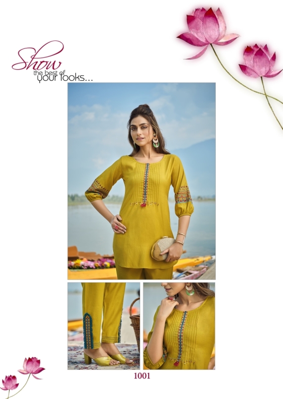 ISABELLA-KARISSA-CO-ORD-SET-WITH-STYLISH-PETARN-PREMIUM-PURE-LIVA-VISCOSE-SILK-FANCY-THREAD-WORK-WITH-HANDWORK-SHORT-KURTI-WITH-PANT-CATLOG-2