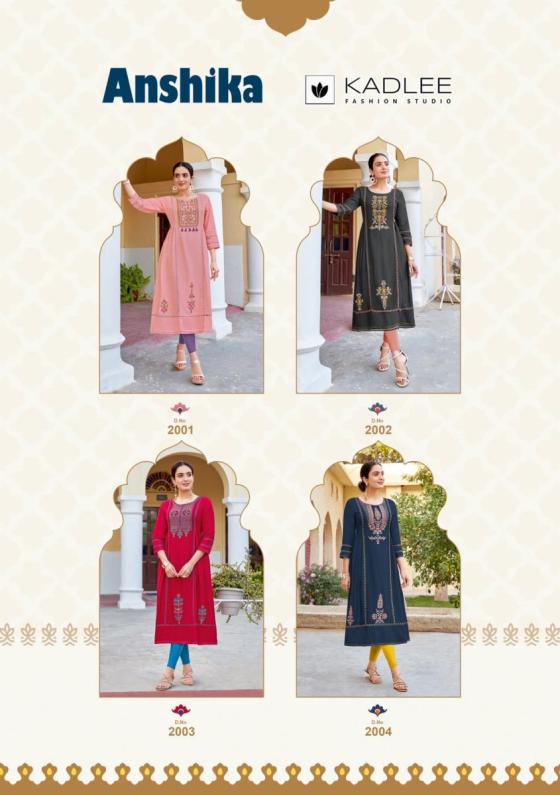 KADLEE-ANSHIKA-RAYON-WEAVING-EMBROIDERY-AND-HANDWORK-FROCK-STYLE-KURTI-CATALOGUE-2