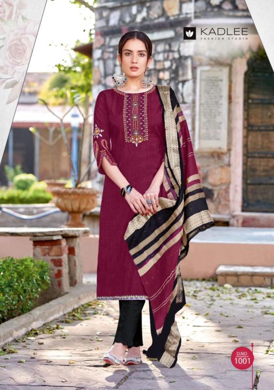 KADLEE-KALINDI-VISCOSE-WEAVING-WITH-LYCRA-COTTON-AND-MUSLIN-JACQUARD-PANT-DUPATTA-KURTI-CATALOGUE-2