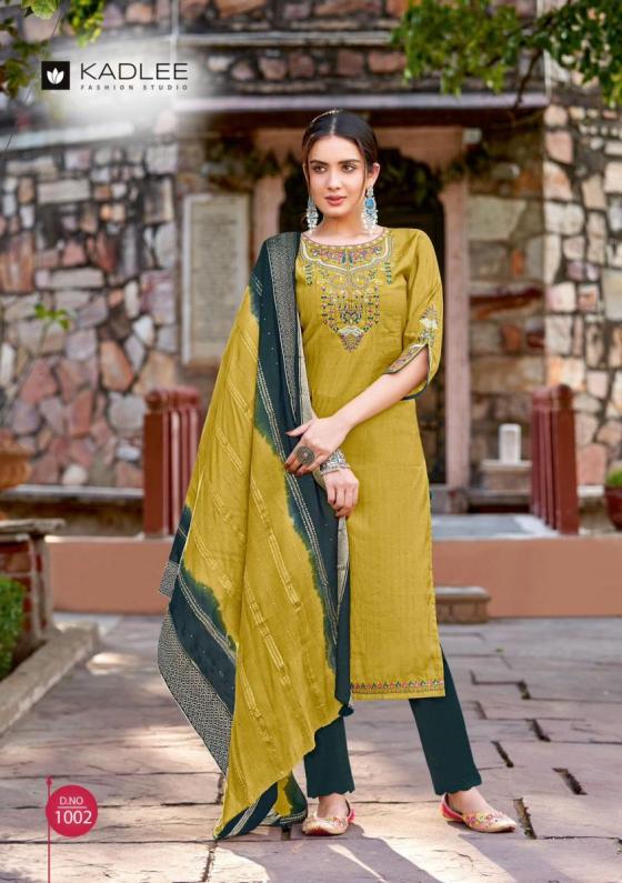 KADLEE-KALINDI-VISCOSE-WEAVING-WITH-LYCRA-COTTON-AND-MUSLIN-JACQUARD-PANT-DUPATTA-KURTI-CATALOGUE-5