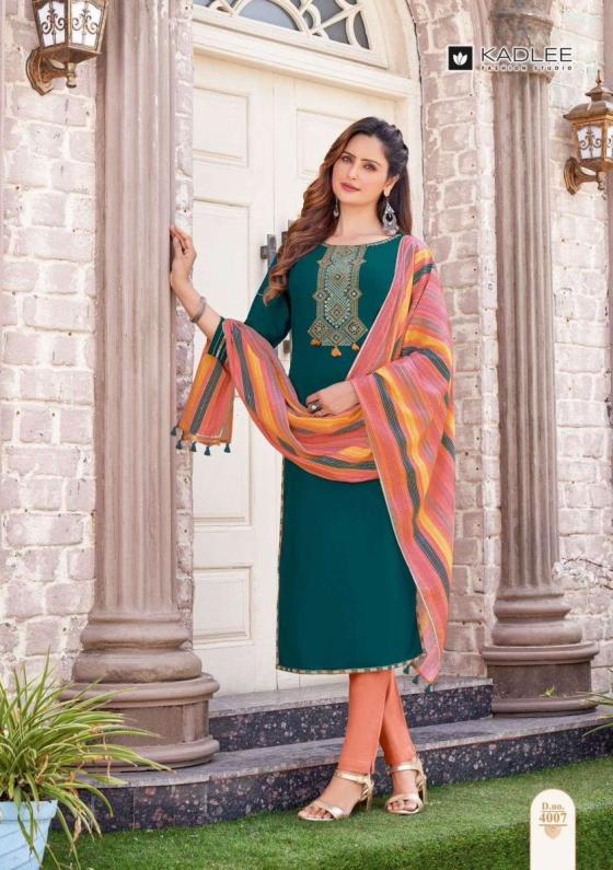 KADLEE-MANNAT-VOL-2-RAYON-WEAVING-KURTI-PANT-DUPATTA-CATLOG-6