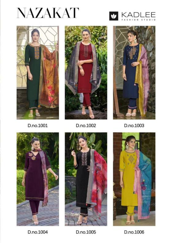 KADLEE-NAZAKAT-VISCOSE-WEAVING-HANDWORK-EMBROIDERY-AND-JAQAURD-MUSLINE-DUPATTA-KURTI-PANT-DUPATTA-CATALOGUE-1