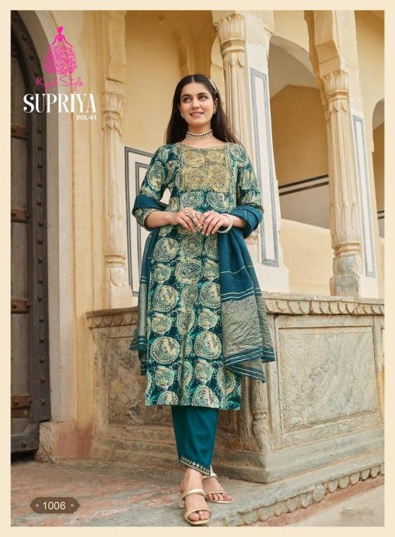 KAJAL-STYLE-SUPRIYA-VOL-1-HEAVY-RAYON-PRINT-SEQUENCE-WITH-EMBROIDERY-WORK-KURTI-PANT-DUPATTA-CATALOGUE-4