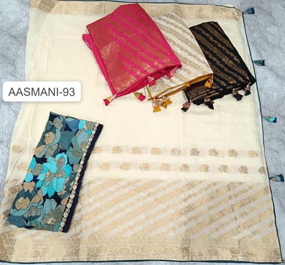 KALPATRU-FASHION-AASMANI-93-SOFT-COTTON-PALEN-SAREE-JACQUARD-LEHARIYA-WITH-PRINT-BLOUSE-WITH-BORDER-WORKLESS-5