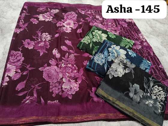 KALPATRU-FASHION-ASHA-145-MONO-GEORGETTE-BEAUTIFUL-PRINT-DESIGN-WITH-JARI-BORDER-WITH-MATCHING-BUTTI-BLOUSE-SAREE-CATALOGUE-1