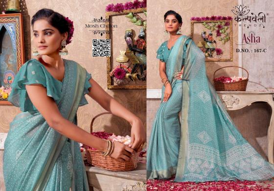 KALPATRU-FASHION-ASHA-167-MOSH-CHIFFON-NEW-BANDHEJ-PRINT-ASHA-PRINT-AND-MATCHING-BLOUSE-SAREE-CATALOGUE-3