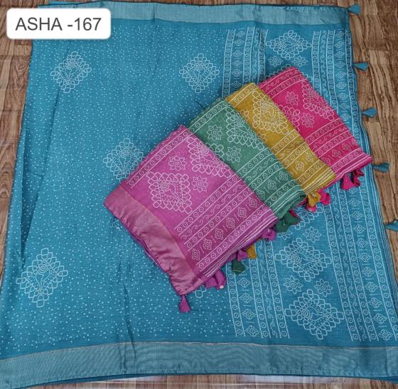 KALPATRU-FASHION-ASHA-167-MOSH-CHIFFON-NEW-BANDHEJ-PRINT-ASHA-PRINT-AND-MATCHING-BLOUSE-SAREE-CATALOGUE-6