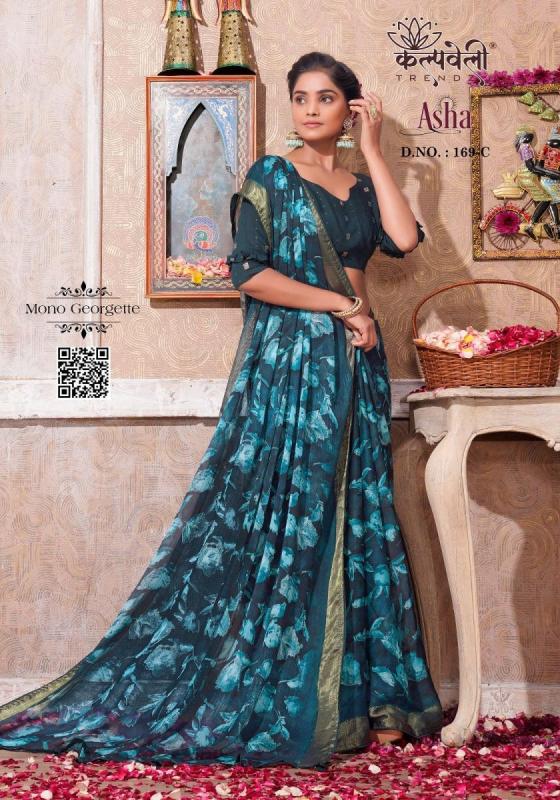 KALPATRU-FASHION-ASHA-169-MONO-GEORGETTE-FLOWER-PRINT-CONCEPT-AND-MATCHING-BLOUSE-SAREE-CATALOGUE-3