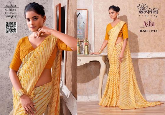 KALPATRU-FASHION-ASHA-171-CHIFFON-JARI-LEHRIYA-PRINT-DESIGN-NICE-COLOUR-MACHING-AND-MATCHING-BLOUSE-SAREE-CATALOGUE-6