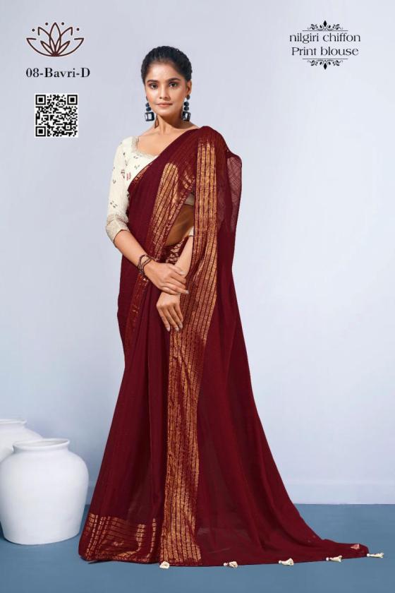 KALPATRU-FASHION-BAWRI-8-NILGIRI-CHIFFON-SAREE-WITH-PRINT-BLOUSE-CATALOGUE-2