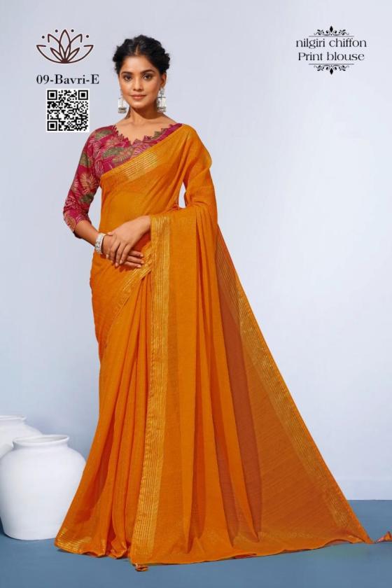 KALPATRU-FASHION-BAWRI-9-NILGIRI-CHIFFON-SAREE-AND-PRINT-BLOUSE-SAREE-CATALOGUE-1