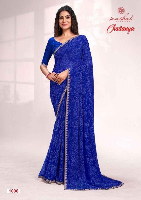 KALPATRU-FASHION-CHAITANYA-BANDHEJ-GEORGETTE-WITH-PITHA-WORK-LACE-SAREE-CATLOG-9