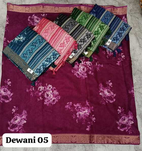 KALPATRU-FASHION-DEWANI-5-DOLLA-SILK-BATIK-PRINT-DESIGN-JACQAURD-BORDER-AND-MATCHING-BLOUSE-SAREES-CATALOGUE-1