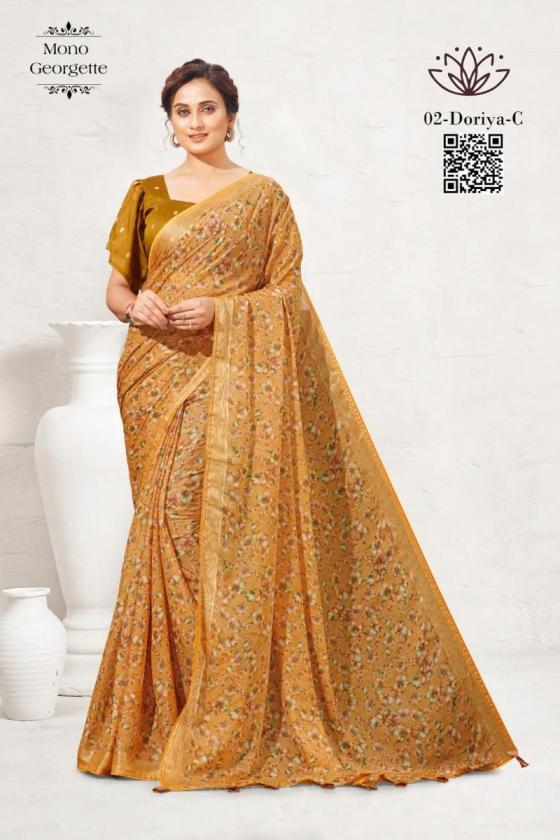 KALPATRU-FASHION-DORIYA-2-MONO-GEORGETTE-AND-MATCHING-BLOUSE-SAREE-CATALOGUE-1