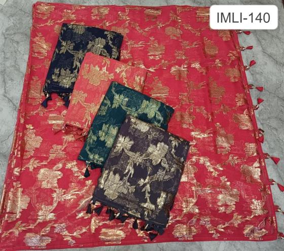 KALPATRU-FASHION-IMLI-140-SOFT-COTTON-BEAUTIFUL-BRASSO-PRINT-DESIGN-WITH-NICE-COLOUR-WITH-PRINT-BLOUSE-SAREE-CATALOGUE-1