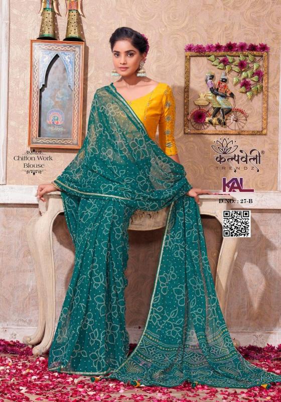 KALPATRU-FASHION-KAL-27-CHIFFON-JARI-EXCLUSIVE-BEAUTIFUL-BANDHEJ-PRINT-DESIGN-BORDER-WITH-WORK-BLOUSE-SAREE-CATALOGUE-4