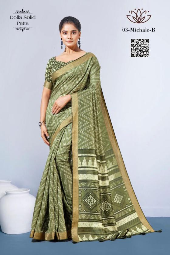 KALPATRU-FASHION-MICHALE-3-DOLLA-SOLID-SAREE-WITH-LEHRIYA-PRINT-WITH-JACQAURD-BORDER-SAREE-CATALOGUE-5