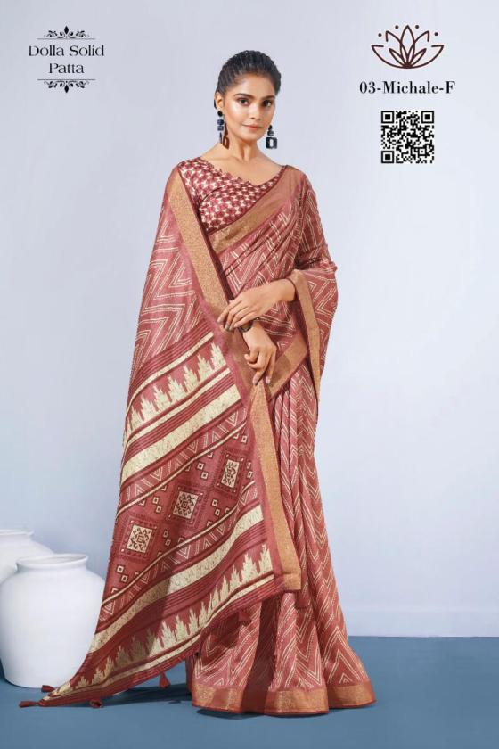 KALPATRU-FASHION-MICHALE-3-DOLLA-SOLID-SAREE-WITH-LEHRIYA-PRINT-WITH-JACQAURD-BORDER-SAREE-CATALOGUE-7