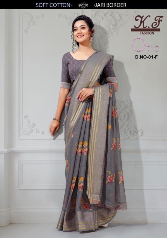 KALPATRU-FASHION-OTLO-1-SPUN-COTTON-FLOWER-PRINT-WITH-MATCHING-BLOUSE-SAREE-CATALOGUE-3