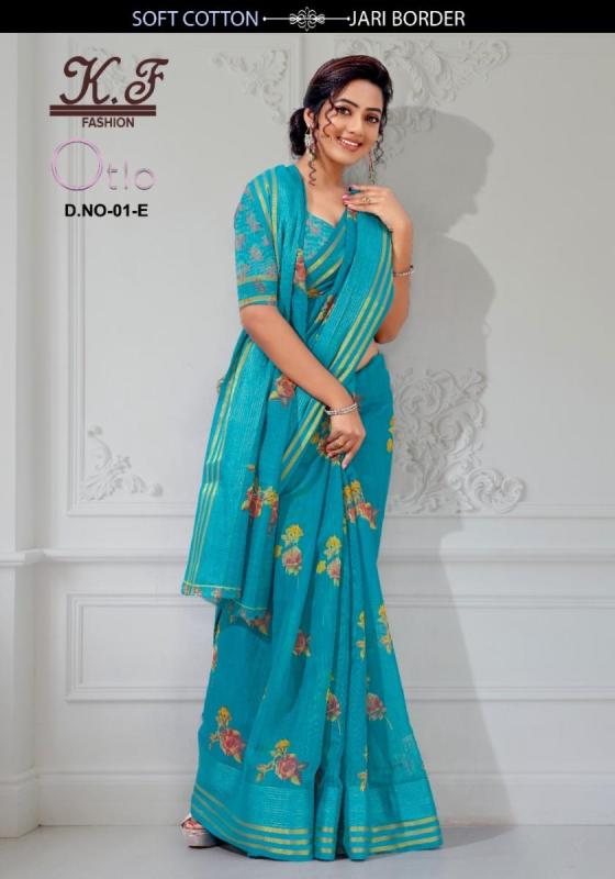 KALPATRU-FASHION-OTLO-1-SPUN-COTTON-FLOWER-PRINT-WITH-MATCHING-BLOUSE-SAREE-CATALOGUE-4