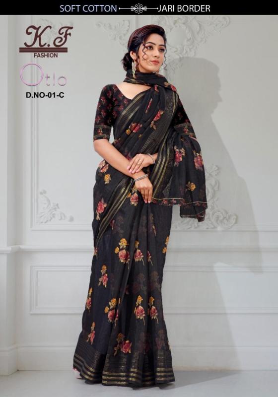 KALPATRU-FASHION-OTLO-1-SPUN-COTTON-FLOWER-PRINT-WITH-MATCHING-BLOUSE-SAREE-CATALOGUE-6