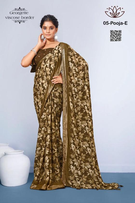 KALPATRU-FASHION-POOJA-5-GEORGETTE-VISCOSE-BORDER-SPECIAL-FLOWER-PRINT-WITH-MATCHING-BLOUSE-SAREE-CATALOGUE-2