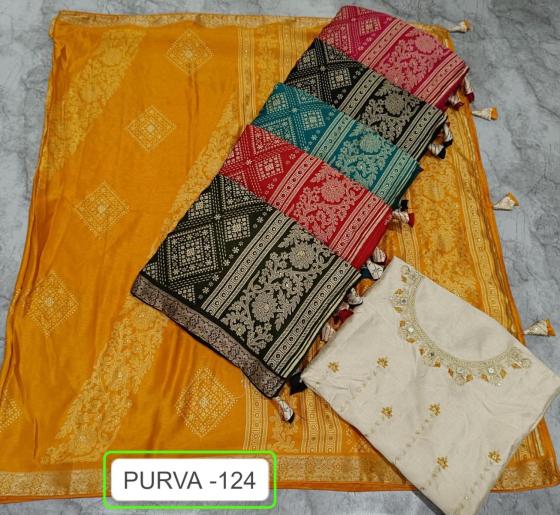 KALPATRU-FASHION-PURVA-124-DOLLA-SILK-EXCLUSIVE-NEW-PRINT-DESIGN-NICE-BORDER-AND-MIRROR-WORK-BLOUSE-SAREE-CATALOGUE-7