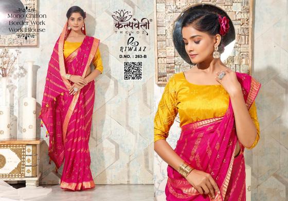 KALPATRU-FASHION-RIWAZ-263-MOSH-CHIFFON-WORK-FANCY-LEHRIYA-PRINT-WITH-CONTRAST-HEAVY-WORK-BLOUSE-SAREE-CATALOGUE-3