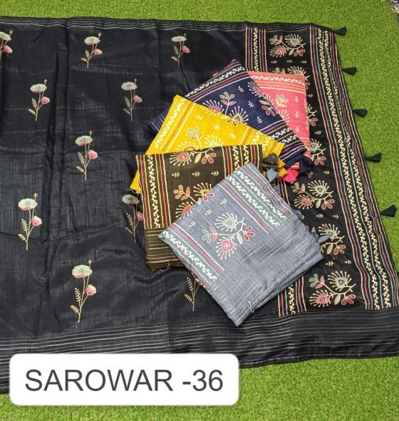 KALPATRU-FASHION-SAROVER-36-DOLLA-SILK-BATIK-PRINT-DESIGN-JACQUARD-BORDER-WITH-MATCHING-BLOUSE-SAREE-CATALOGUE-7