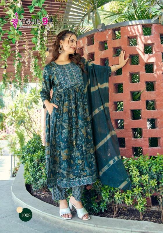 KANKARIYA-BROTHERS-MYSTIC-9-BLACK-BEAUTY-HEAVY-PREMIUM-BLACK-REYON-FOIL-PRINT-FABRIC-NYRA-STITCHED-WITH-EMBROIDERY-ON-NECK-BEUTIFUL-KURTI-PANT-DUPATTA-CATALOGUE-10