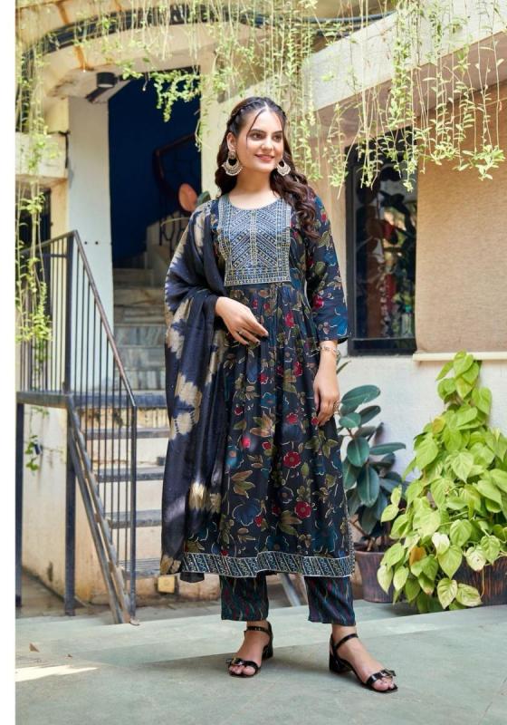 KANKARIYA-BROTHERS-MYSTIC-9-BLACK-BEAUTY-HEAVY-PREMIUM-BLACK-REYON-FOIL-PRINT-FABRIC-NYRA-STITCHED-WITH-EMBROIDERY-ON-NECK-BEUTIFUL-KURTI-PANT-DUPATTA-CATALOGUE-13