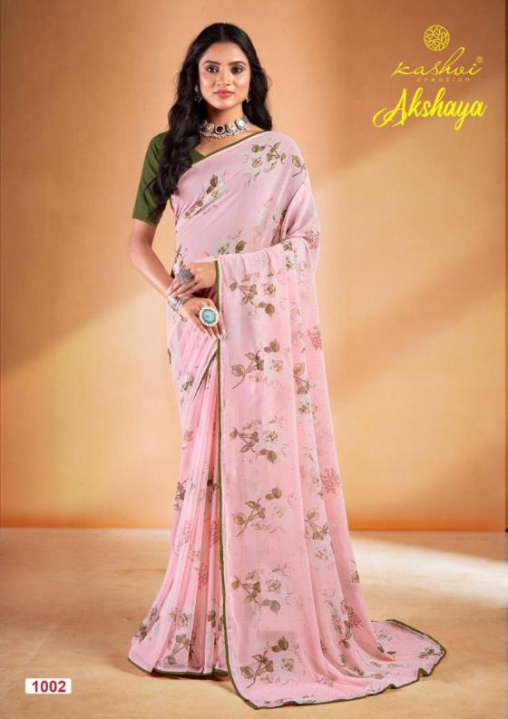 KASHVI-CREATION-AKSHAYA-WEIGHTLESS-WITH-SWAROVSKI-WORK-BEUTIFUL-SAREE-CATLOG-1